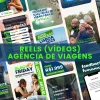 Pacote com Reels | Agente e Agência de Viagens | Azul e Verde